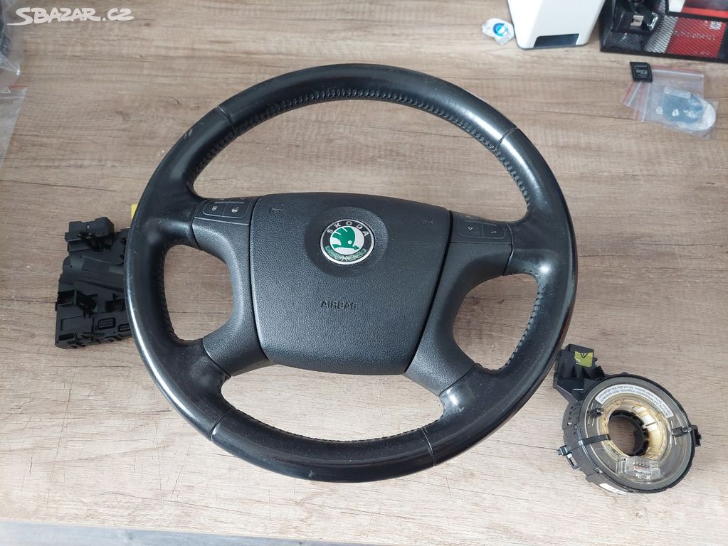 Škoda Octavia 2 multifunkční volant + jednotka