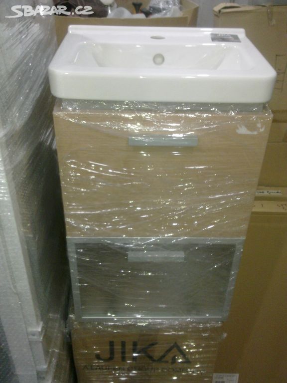 Koupelnová skřínka 45cm s umyvadlem JIKA- nová