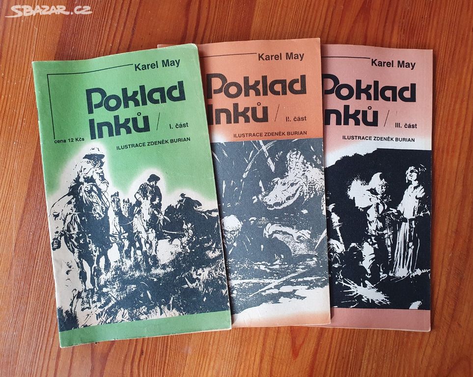 časopisy Poklad Inků - Karl May - 3 díly