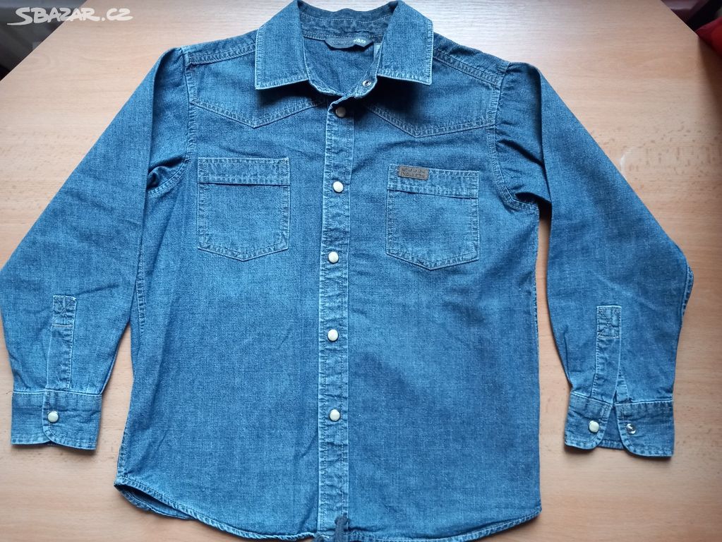 Chlapecká džínová košile vel.: 128 H&M