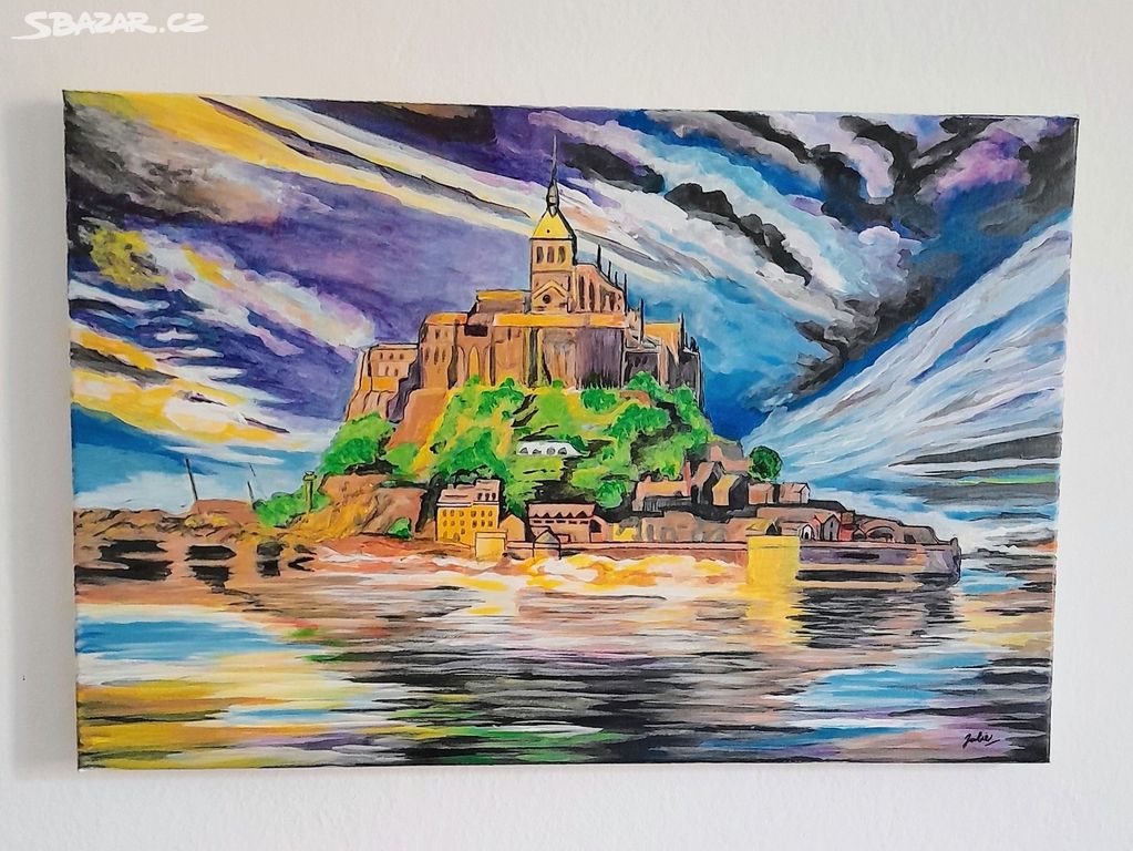 Obraz ostrov Mont Saint -Michel