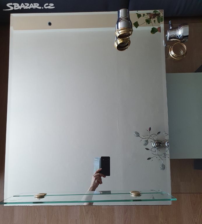 Zrcadlo fazetové, závěsné 65x80cm