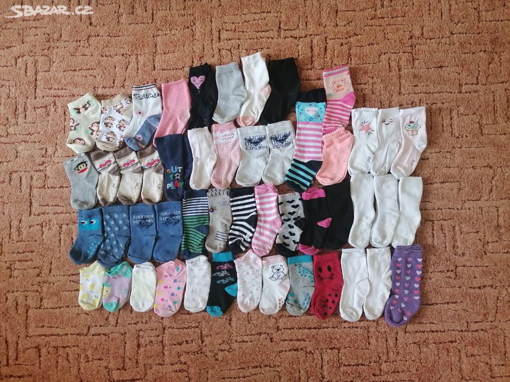 Dětské ponožky - 50 párů