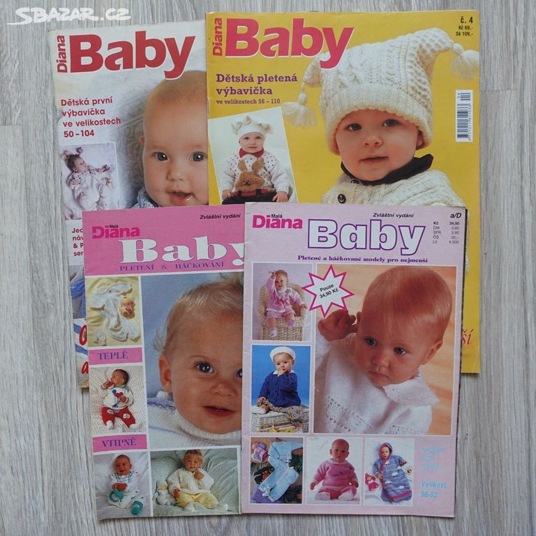 Časopis Diana Baby - 4 kusy