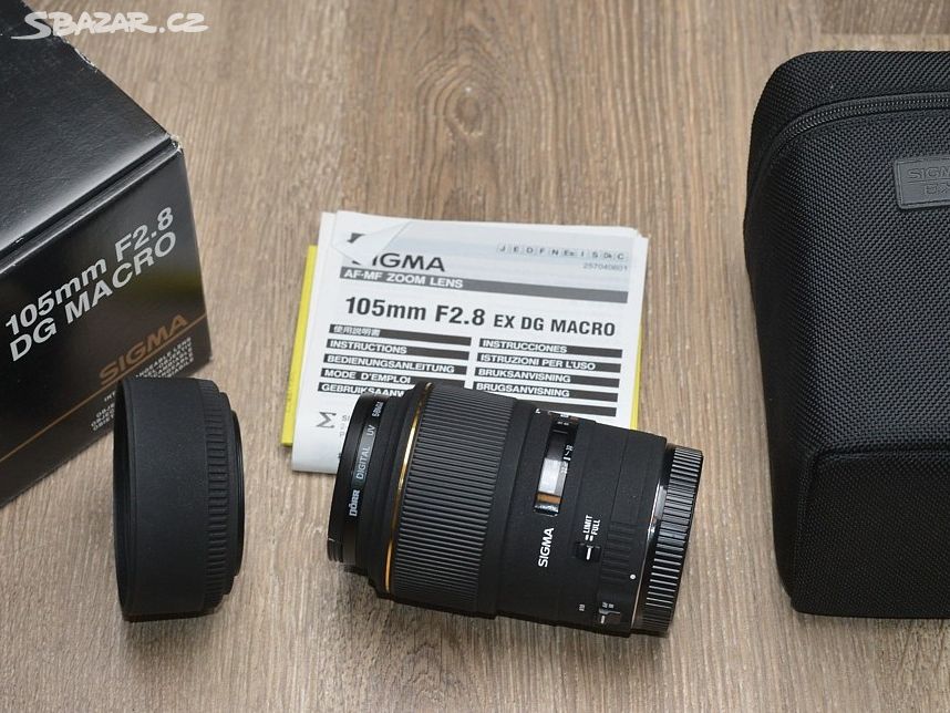 pro Canon-SIGMA DG 105mm 1:2.8 EX MACRO 1:1 FF