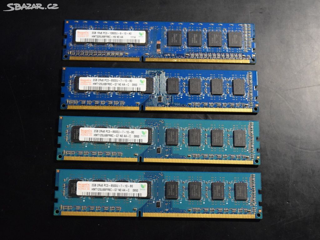 Paměť do PC RAM HYNIX 2GB DDR3 (4ks)