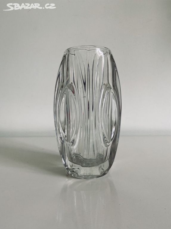 Vintážní skleněná váza Schrotter Rudolf