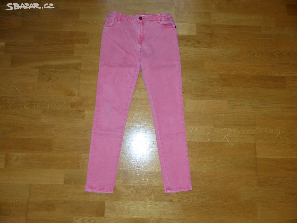Dívčí džíny 152 (11 - 12 let)  M&S růžové