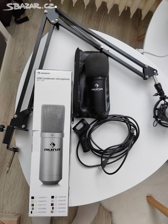 Mikrofon a držák mikrofonu- Auna MIC-900B