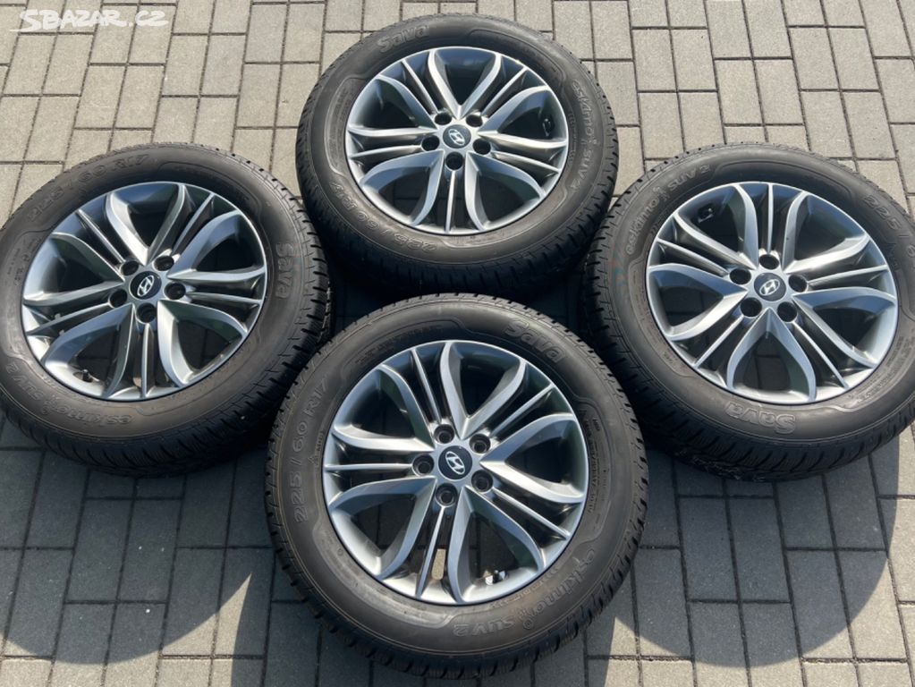 Hyundai Tucson- 17" alu+ zimní 225/60 R17 Sava 8mm