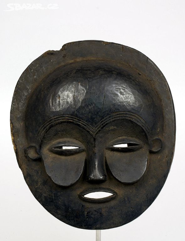 maska africká, rituální, TEKE / R.D.C./