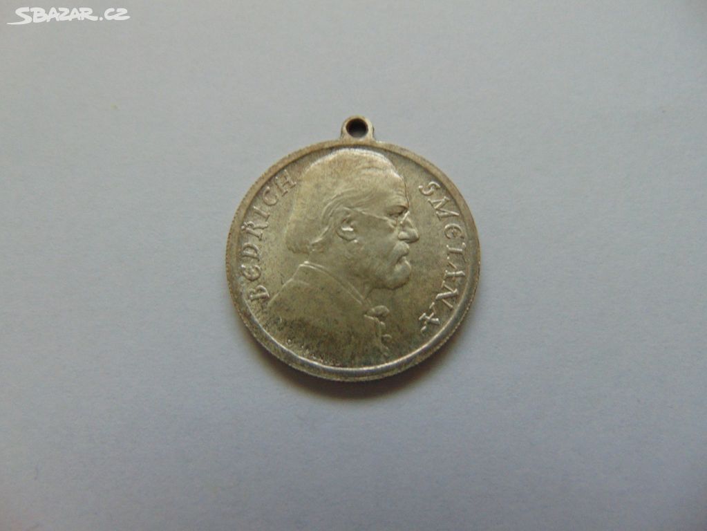 Stříbrná medaile-B. Smetana 1824 -1924/ O. Španiel
