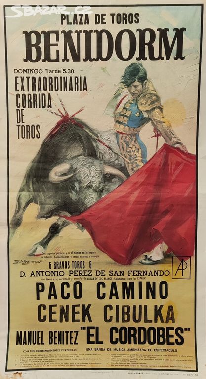 Plakát - Plaza de Toros Benidorm 1971