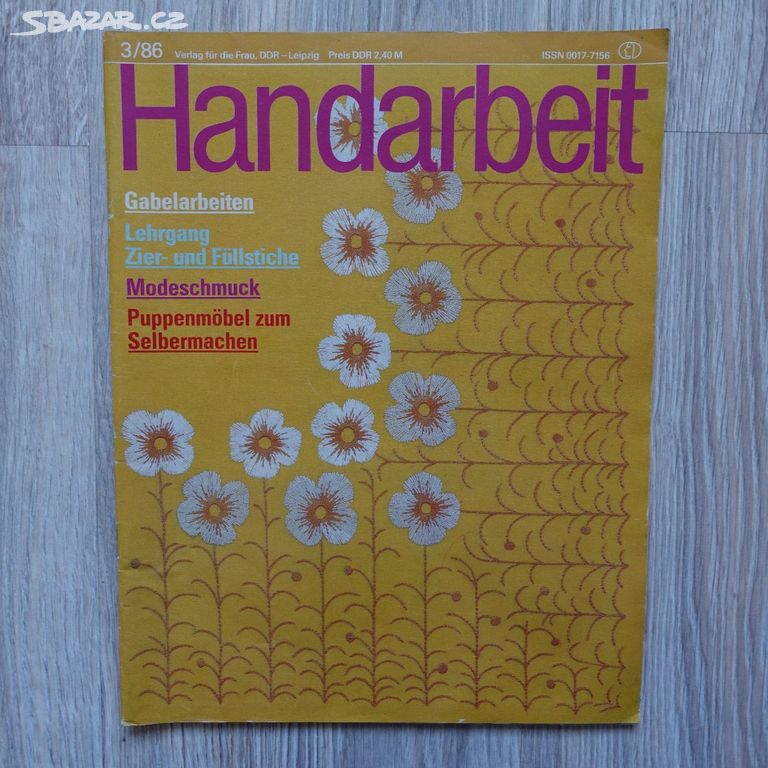 Německý časopis Handarbeit - 3/1986