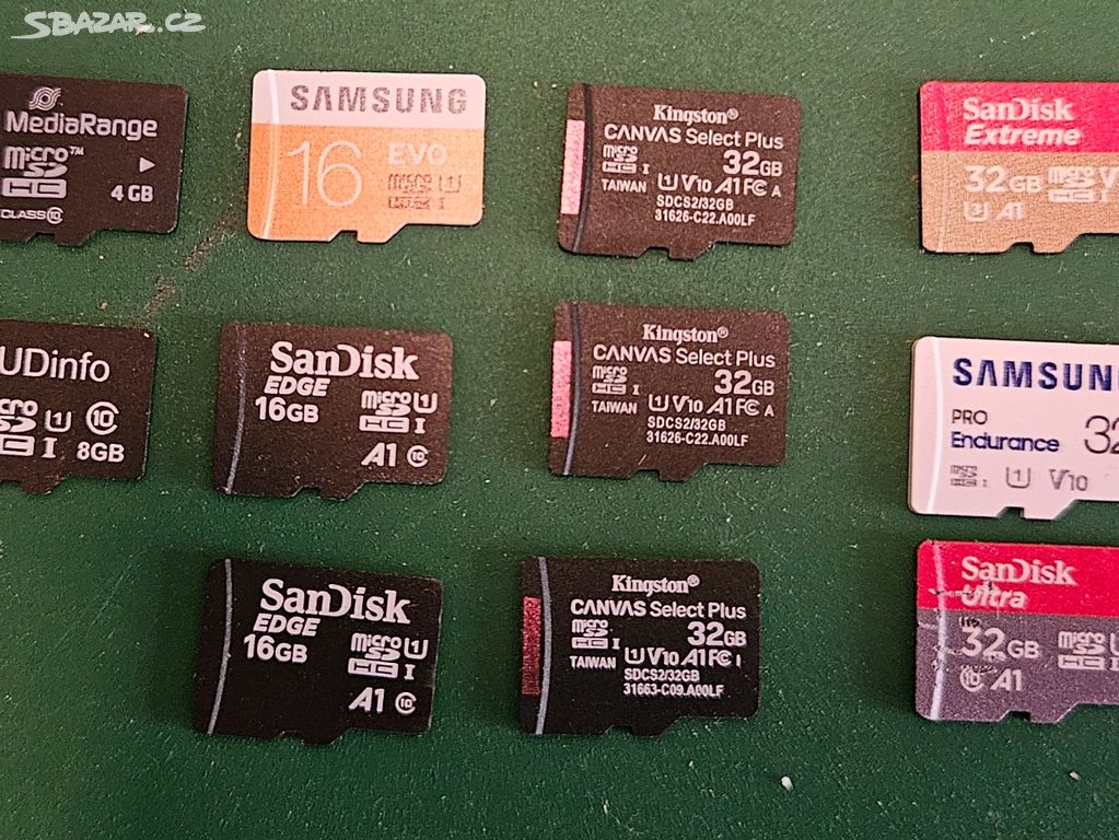 SD micro karty 8GB 16GB 32GB