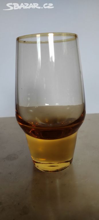 Retro váza hutné sklo