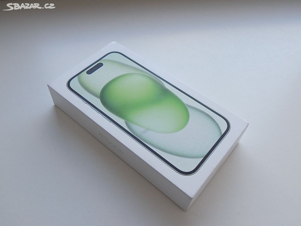 APPLE iPhone 15 128GB Green - ZÁRUKA - NEPOUŽIT