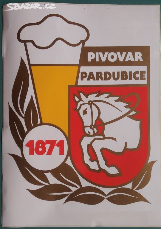 Pivovar Pardubice - samolepka ( 20 x 28 cm )