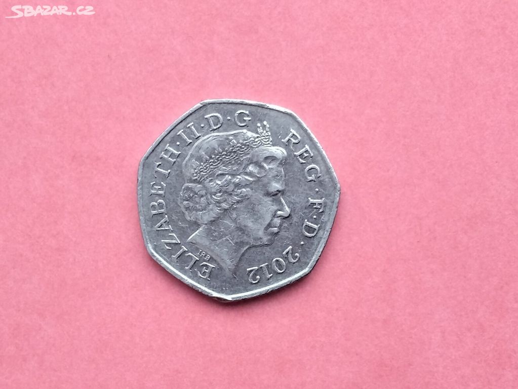 Mince, Velká Británie, 50 pence, ročník 2012