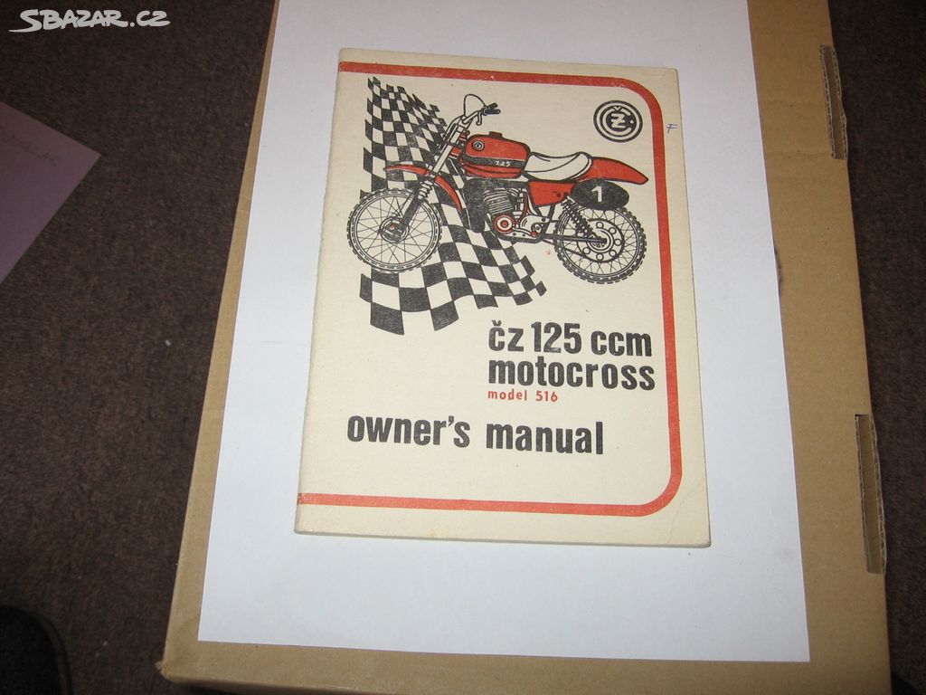 ČZ 125 motocross manual.