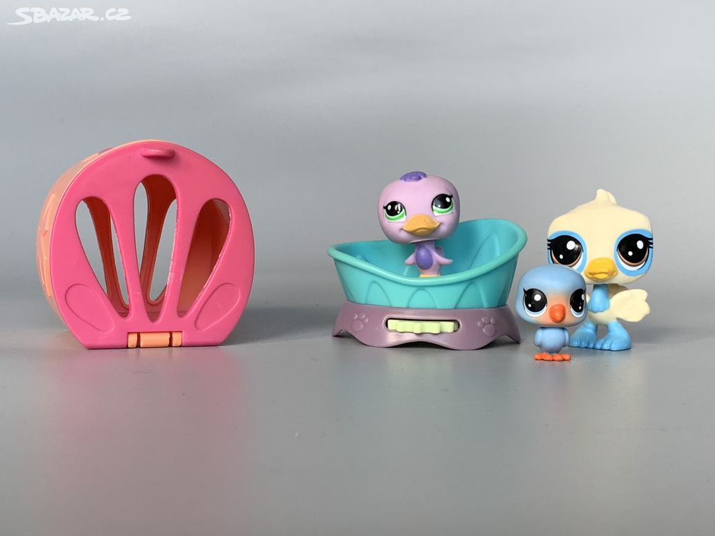 Sada figurek Littlest pet shop 1 (hnízdo s ptáčky)