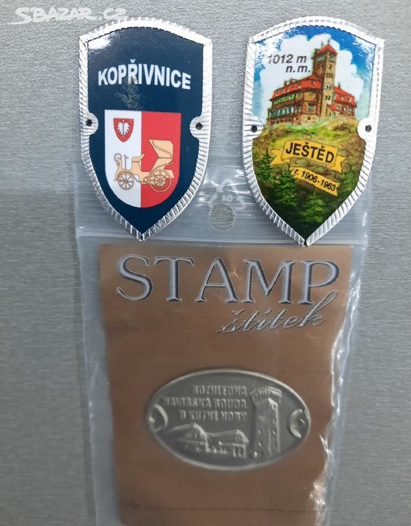 Kopřivnice Ještěd turistický štítek 2+1 zdarma