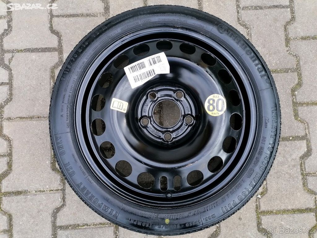 Rezervní dojezdové kolo Opel Meriva B 5x110 R16