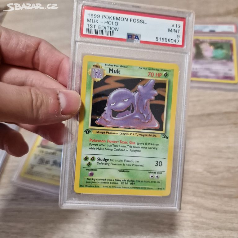 Pokémon Muk z 1st Edition Fossil PSA 9