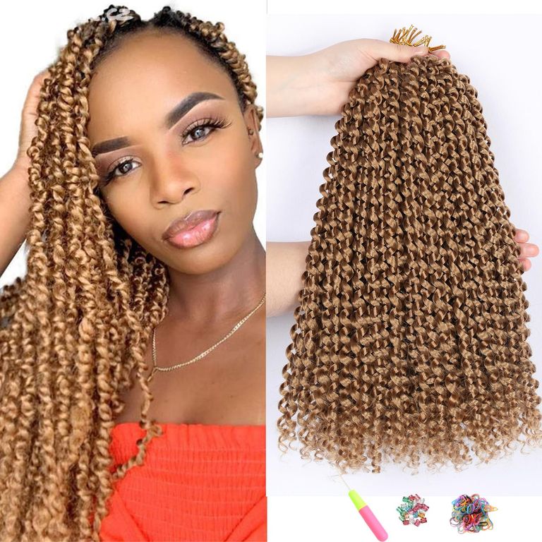 Passion Twist Hair 14 palců Crochet Braids BLOND