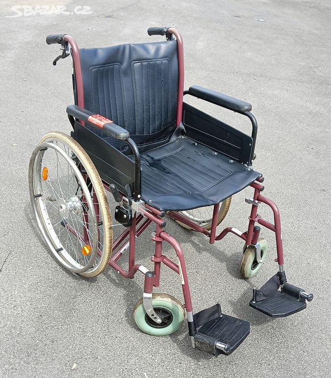 Invalidní vozík XXL B+B bržděný šířka sedu 53 cm