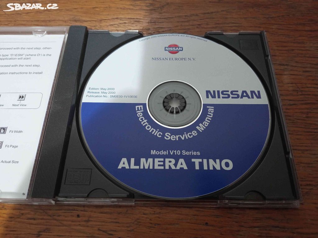 originální servisní manuál NISSAN ALMERA TINO V10