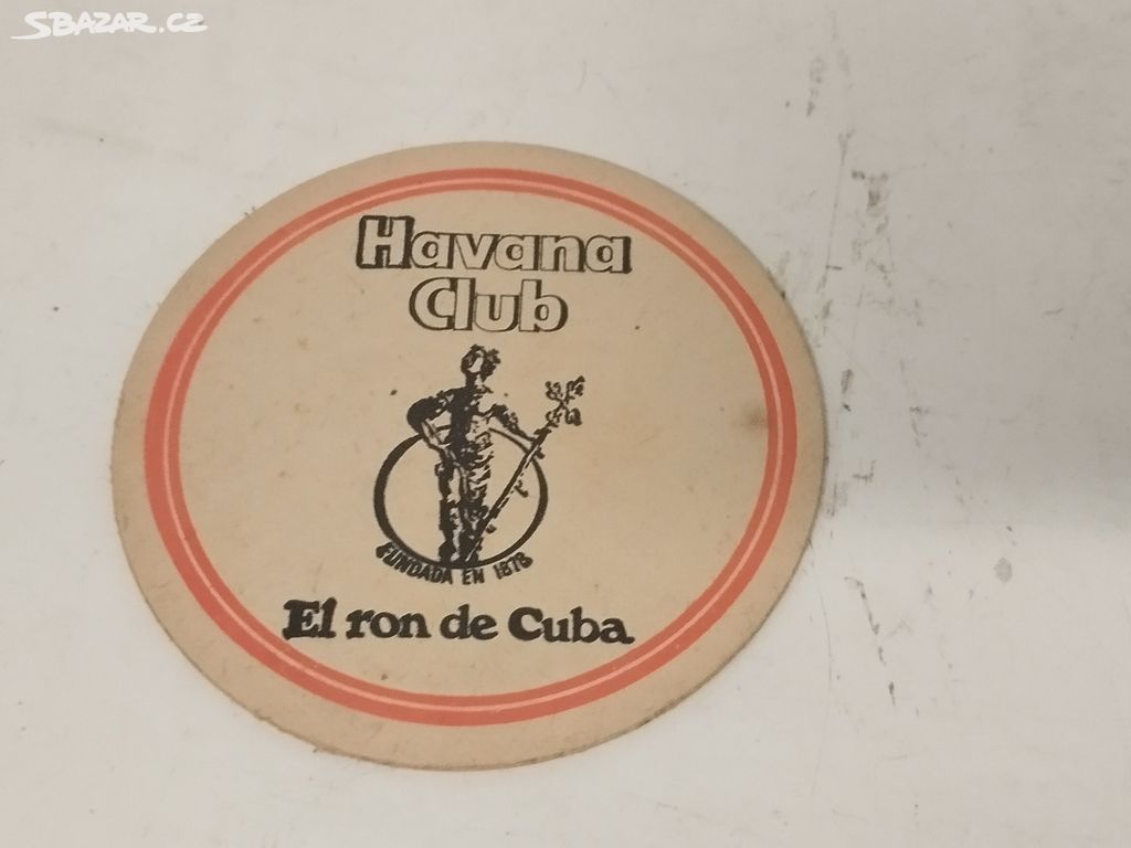 Pivní tácek Havana club a Bulgar tabak