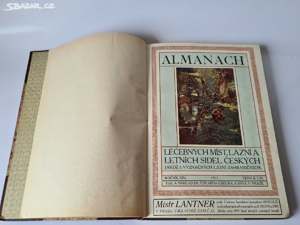 Kniha-Almanach lázně 1911