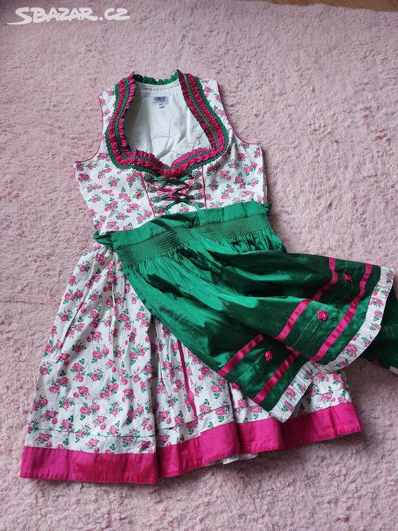 Country line dirndl/ bavorské šaty vel.38