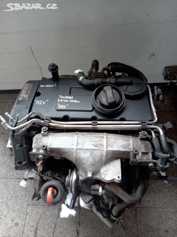 Motor VW, ŠKODA 2.0TDi 100kW kód AZV