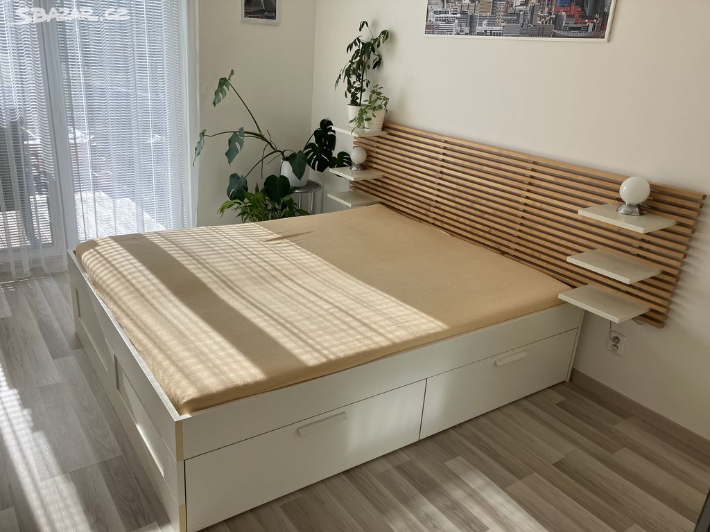 Ikea postel s úložným prostorem160x200cm