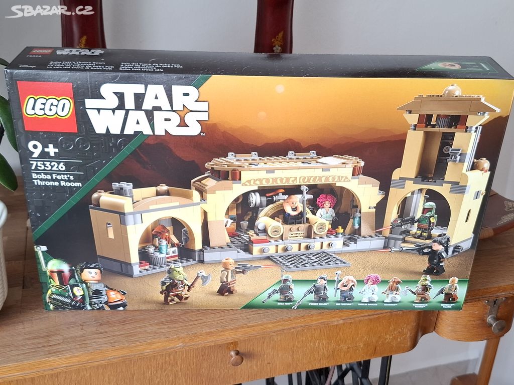 Nové LEGO Star Wars 75326 Trůnní sál Boby Fetta