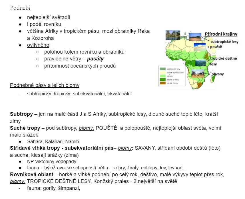 PRECIZNÍ MATURITNÍ OTÁZKY - ZEMĚPIS