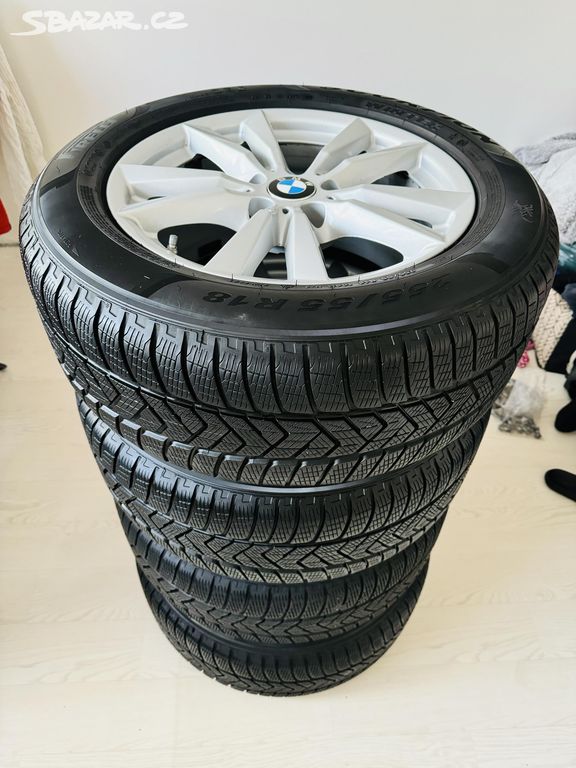 alu original 18 BMW, x5, f15 včetně pneu zimní