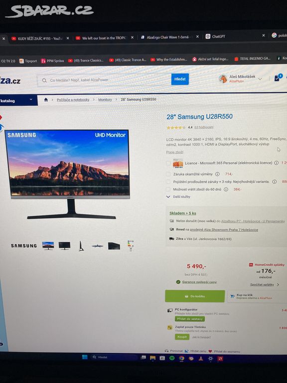 Monitor Samsung UHD 28 (4k, 72cm)