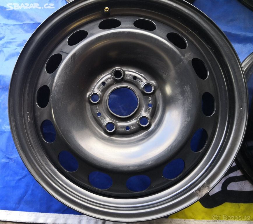 Ocelové Plech disky 16" 5X112 J6,5 ET46 Škoda VW