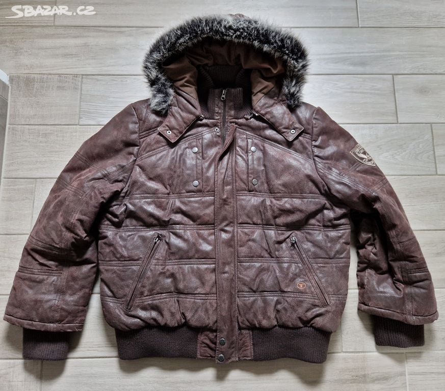 Pánský kožený bomber Tom Tailor 2XL #C088