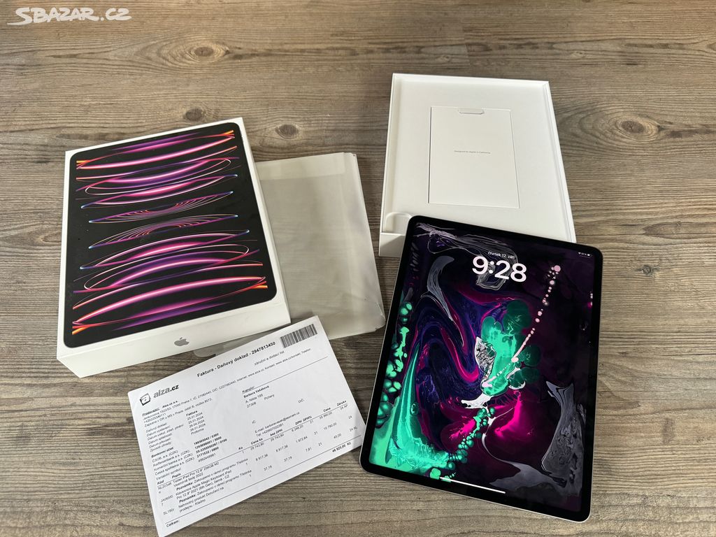 Jako nový Apple Ipad Pro 12,9" M2 space grey 256GB