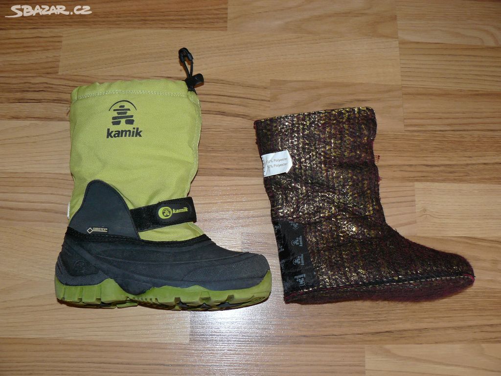 Funkční zimní BOTY/SNÉHULE (GORE-TEX) - vel. 32/33