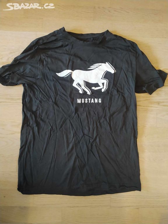 Hnědé tričko Mustang
