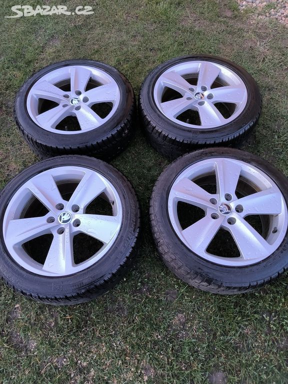 4 ALU kola ŠKODA 17´, 5x112 225/45/17 OCTAVIA III