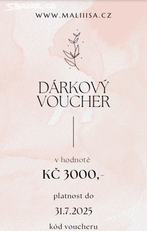 Dárkový voucher na nákup náramků v eshopu Maliiisa