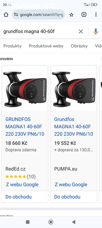 Čerpadlo Grundfos Magna1 40-60 f