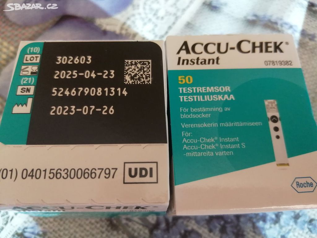 Proužky do glukometru ACCU CHEK Instant