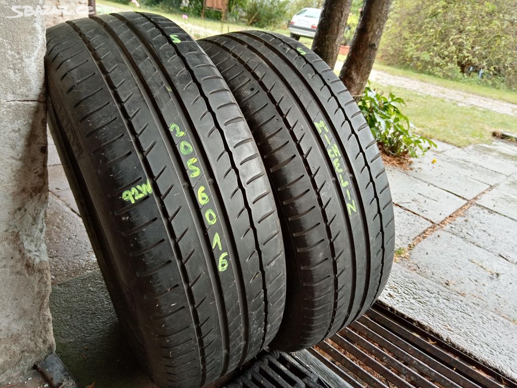 Letní pneu 2kusy 205/60/16 vzorek 70% MICHELIN